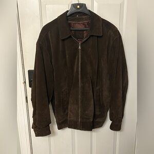 Men's Dark Brown Suede Jacket